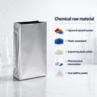 Sac en aluminium à fermeture centrale de 25 kg, haute barrière, résistant à l'humidité, emballage personnalisé imprimé pour matières premières chimiques