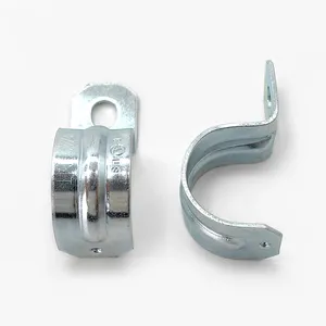 Carbon Steel/Galvanized Steel 1/2" One Hole EMT (Electrical Metal) Rigid Straps Single Hole Saddle Clamp