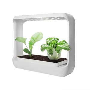 Intelligent Indoor Garden Grow Kits Home Minimalist Plastic Pots for Plants ABS Plastic Flower Pots Suppliers Glazed 6000K 24W