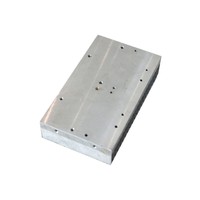 Plaque de refroidissement en aluminium de l'industrie de la puissance élevée plaque de refroidissement personnalisée plaque froide brasée de refroidissement par bloc d'eau