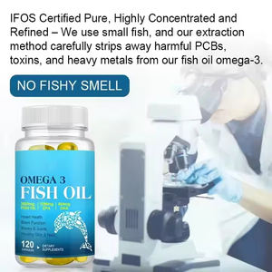 OEM/ODM/OBM Omega3 balık yağı üçlü gücü saf vahşi doğal somon pangafish balık yağı - Product Image 6