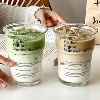 Gobelets à café empilables personnalisés avec impression de lettres, gobelets réutilisables pour café, boissons chaudes ou froides, latte, eau
