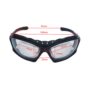 Gafas de Seguridad TR90 Antipolvo, 2 Piezas, con Inserto de PC RX, Almohadilla Nasal de TPR Forrada de Espuma EVA, para Protección Contra Polvo y Escombros en Obras de Construcción - Product Image 3