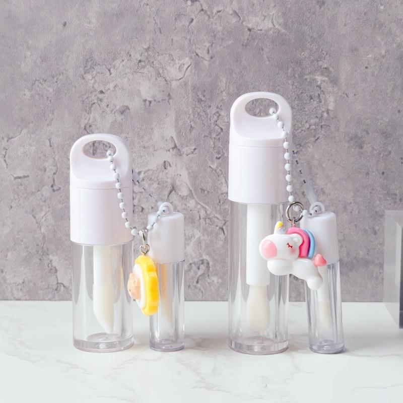 6ml สีขาว + หลอดลิปกลอสขนาดเล็ก + จี้ยูนิคอร์น