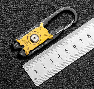 Llavero multifuncional 20 en 1, dispositivo EDC de bolsillo para acampar, Mini utilidad portátil, llavero multiherramienta, mosquetón para exteriores - Product Image 6