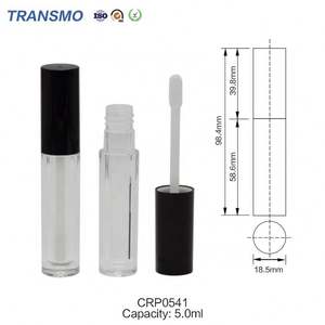 Envases de Brillo Labial de Plástico Ecológico, Tubos de Brillo Labial Personalizados de 6 ml, Tubos Redondos de Brillo Labial al por Mayor - Product Image 2