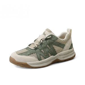 Zapatos de Senderismo Transpirables con Malla, Parte Superior de Cuero Genuino, Suela de Goma Antideslizante, Ligeros, Impermeables, Zapatillas de Trekking para Campismo al Aire Libre - Product Image 2