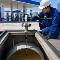 Transmetteur de niveau magnétostrictif industriel RS485 Modbus pour la surveillance des réservoirs de carburant essence et diesel