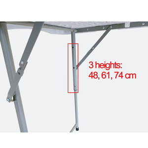 <span class=keywords><strong>Table</strong></span> en plastique HDPE ZL-Z122SJ-N bon marché en gros <span class=keywords><strong>Table</strong></span> pliante blanche <span class=keywords><strong>de</strong></span> 4 pieds à hauteur <span class=keywords><strong>réglable</strong></span> pour événement - Product Image 5