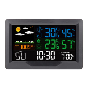 Station <span class=keywords><strong>météo</strong></span> numérique sans fil thermomètre hygromètre alarme intérieure extérieure température humidité moniteur maison Station <span class=keywords><strong>météo</strong></span> - Product Image 4
