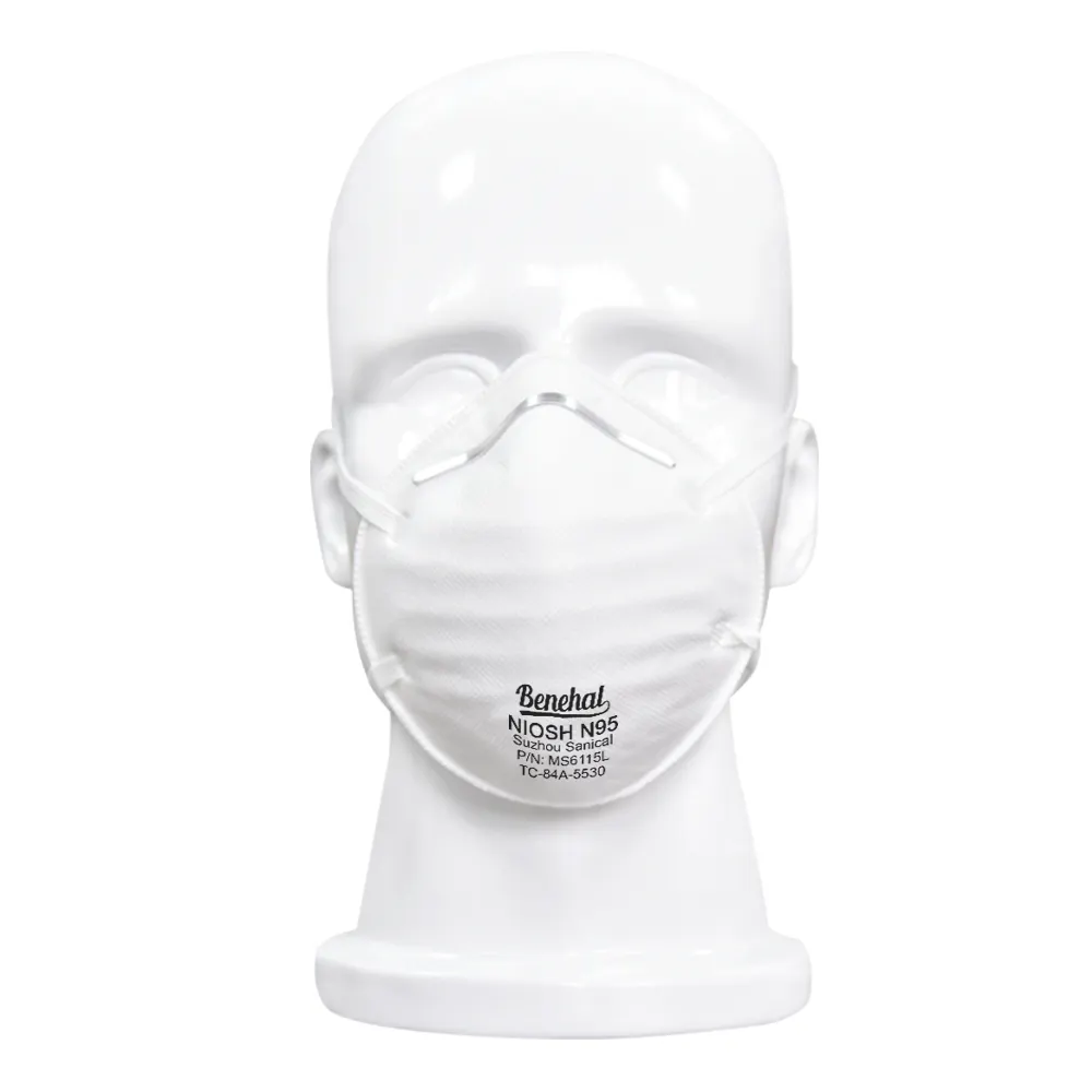 Einweg-Staub maske n95 NIOSH-zugelassener n95-Gesichtsmaskenbecher Typ Benehal MS6115L