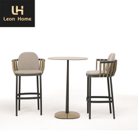 Haute qualité Villa luxe tabouret chaise haute tabouret de bar moderne mi-siècle Wishbone comptoir hauteur tabouret de bar