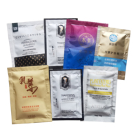 Machine d'emballage de sachets entièrement automatique à double voie et à 4 soudures latérales pour shampoing, crème, lotion, cosmétiques, gel douche
