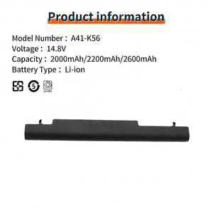 Batería para Portátil <span class=keywords><strong>ASUS</strong></span> A31 <span class=keywords><strong>A32</strong></span> A41-K56 K56C A42 A46 A46C E46 K46 S46 A56 S56 S550 S550C S550CM U58 E56C - Product Image 2