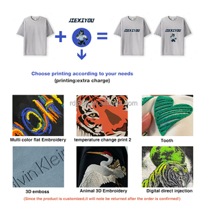 <span class=keywords><strong>T</strong></span>-<span class=keywords><strong>Shirt</strong></span> 100% Cotone <span class=keywords><strong>Taglie</strong></span> <span class=keywords><strong>Forti</strong></span> con Collo a O, 230gsm, Maglietta Bianca Liscia da <span class=keywords><strong>Uomo</strong></span> con Stampa Digitale Personalizzata del Logo - Product Image 5