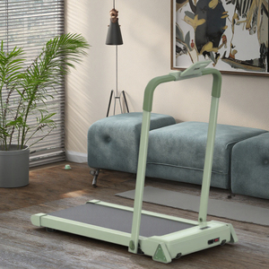 Tapis Roulant Ammortizzante con 8 Ammortizzatori in Silicone, Nastro Antiscivolo a 5 Strati, Pista 375x930mm, Velocità 1-12km/h, Pieghevole per Casa - Product Image 6