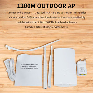 Gigabit 1200Mbps băng tần kép ngoài trời điểm truy cập tầm xa ac1200m không dây 4G/5G Mạng tường lửa VPN chức năng max 1000Mbps LAN - Product Image 6