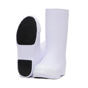 <span class=keywords><strong>Stivali</strong></span> <span class=keywords><strong>da</strong></span> <span class=keywords><strong>pioggia</strong></span> impermeabili leggeri in schiuma Eva con protezione del lavoro in altezza per l'igiene degli alimenti <span class=keywords><strong>bianchi</strong></span> personalizzati con puntale in Abs - Product Image 3