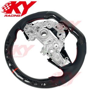 Accesorios Interiores para Auto Kia Stinger Hatchback Van CK K8 GT S GTS GT2 GT+ 2017-2023, Volante Deportivo de Fibra de Carbono - Product Image 6