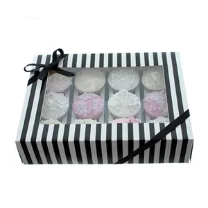 6 hole cupcake boxes with window 25 mini cupcake tray box chilly treats gift boxes cookie cupcake baking