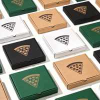 Boîte à pizza classique 33x33 en carton ondulé biodégradable avec impression en relief, logo personnalisé, toutes tailles, prix abordable