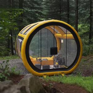 Tente de camping gonflable à installation rapide, tente dôme transparente pour 3 à 5 personnes, idéale pour la randonnée, les festivals et les abris d'urgence - Product Image 1