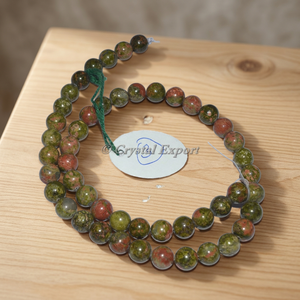 ลูกปัดหินอัญมณี unakite-เครื่องประดับหินธรรมชาติมีให้เลือกหลายสี - Product Image 3