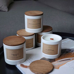 AIKUN Eco Friendly Mini Decorative Scented <b>Candle</b> Custom Ceramic Jar Natural Aroma <b>Candle</b> for Office <b>Bulk</b> Supply - Product Image 2