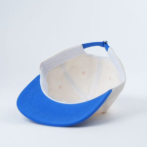 Cappello da papà personalizzato a basso profilo 5 pannelli cappelli bianchi aggiungono loghi diversi dimensioni personalizzate a tesa curva - Product Image 6