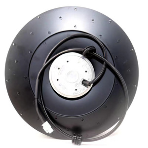 Ventilador Centrífugo R2E280-AE52-05/17 230V 1.0A Motor AC para Refrigeración de Ductos 1500 RPM Aspas Metálicas Plateadas Hecho en Alemania - Product Image 3