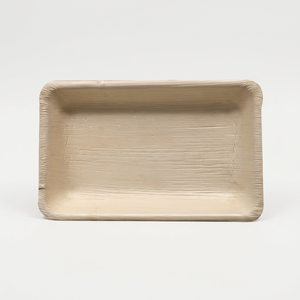 Bandeja Rectangular Profunda Ecológica Desechable de Hoja de Palma de 25x15cm - Product Image 1