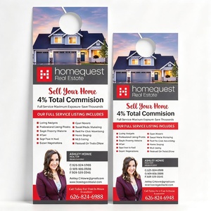 Volante colgante personalizado al por mayor para agentes inmobiliarios, publicidad de casas abiertas y servicios de agente en el vecindario - Product Image 4