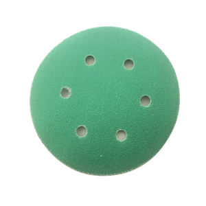 <span class=keywords><strong>Disque</strong></span> à crochets et boucles de <span class=keywords><strong>125</strong></span> mm, grain 80 #   Céramique rouge 6 trous 100 mm 100 pièces/carton OBM/OEM personnalisable en <span class=keywords><strong>bois</strong></span> - Product Image 1