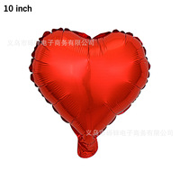 Ballons en aluminium en forme de cœur de 10 pouces, pour décorations de fête de demande en mariage/avouement et ballons en aluminium en forme de cœur pour anniversaire.