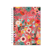 Journal à couverture rigide personnalisable Relié en spirale Caractéristique Papier kraft épais de 300 pages Logo personnalisé A4 B5 A5 Couverture en papier imprimé