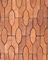 Carrelage en mosaïque de briques rouges ovales, ignifuge, imperméable, résistant au gel, pour la décoration des murs et des sols, intérieur et extérieur