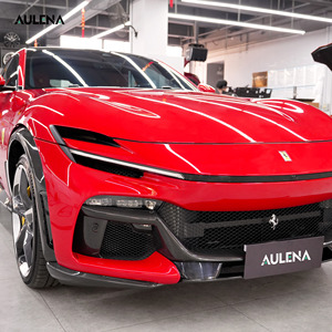 Aulena กระโปรงขอบด้านหน้าและข้างขอบด้านหน้าทำจากคาร์บอนแบบแห้งกันชนหลังสำหรับรถเฟอร์รารี - Product Image 1