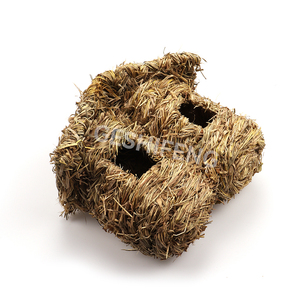 Casas de colibríes para colgar en el exterior Hierba natural Cabaña de pájaros colgante Nido de colibrí tejido a mano - Product Image 3