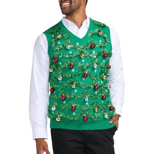 Maglione Natalizio Personalizzato OEM & ODM, Abbigliamento Jacquard a Maniche Lunghe, Maglieria Invernale Unisex, Maglione Natalizio Divertente - Product Image 2