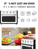 Friteuse à Air électrique, appareil de cuisine, 6 v, 20l, Mini four, grill, rôtissoire à Pizza