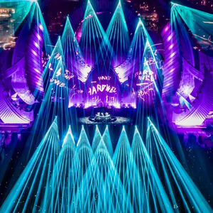 Lightful 40W RGB Escáner de alta velocidad DJ <span class=keywords><strong>Sky</strong></span> Concierto Proyector láser FB4 IP65 Impermeable Animación al aire libre Luces de escenario - Product Image 1