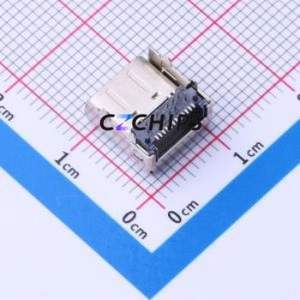 HC-TYPE-C-24P-DS-CH3.4-5A-12 USB Connector SMD Connector Type-C Female Horizontal Mount 24P - Product Image 2