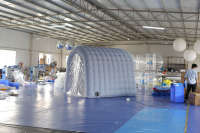 Tente gonflable de décontamination, tente tunnel de pulvérisation gonflable avec machine de désinfection gratuite