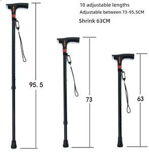 Customizable Adjustable Aluminum Alloy <b>Crutch</b> <b>Walking</b> Stick Quality Manufacturing for Rehabilitation Therapy Supplies - Product Image 3