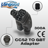 Adaptateur de chargeur EV Longood CCS2 vers GBT, connecteurs pour véhicules électriques, 1000V 300A, adaptateur de chargeur pour véhicules électriques