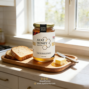 Miel Blanca Ayat Premium, Orgánica, Sin Filtrar ni Calentar, Rica en Nutrientes, Producto Gourmet para la Dieta Diaria y un Estilo de Vida Saludable - Product Image 2