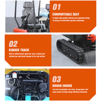 Nouvelle arrivée, prix bas, certificat CE, moteur Euro 5, mini-excavatrice chinoise de 1,6 tonne