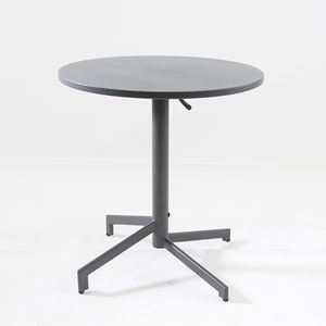 Meubles <span class=keywords><strong>de</strong></span> patio <span class=keywords><strong>Table</strong></span> <span class=keywords><strong>de</strong></span> <span class=keywords><strong>terrasse</strong></span> pliable Bistro Restaurant <span class=keywords><strong>Table</strong></span> basse d'extérieur ronde <span class=keywords><strong>pliante</strong></span> en métal réglable - Product Image 2