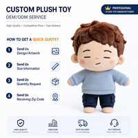 Fabricant de jouets en peluche de haute qualité sur mesure, poupée mignonne, personnalisation d'animaux en peluche, figurines en peluche