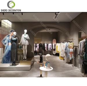 Modern Womens Clothing Shops Interior Design Luxury Metal Clothing Display Rack Custom Durable Clothing Store Furniture - Product Image 2